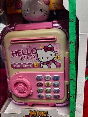 Hello Kitty Pink Mini Bank - Cute Kids Toy Safe